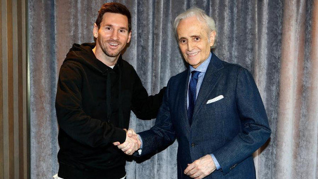 Leo Messi y Josep Carreras. EP