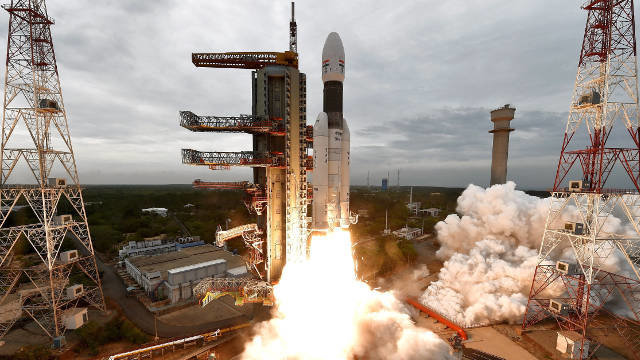 Lanzamiento del Chandrayaan-2. ISRO