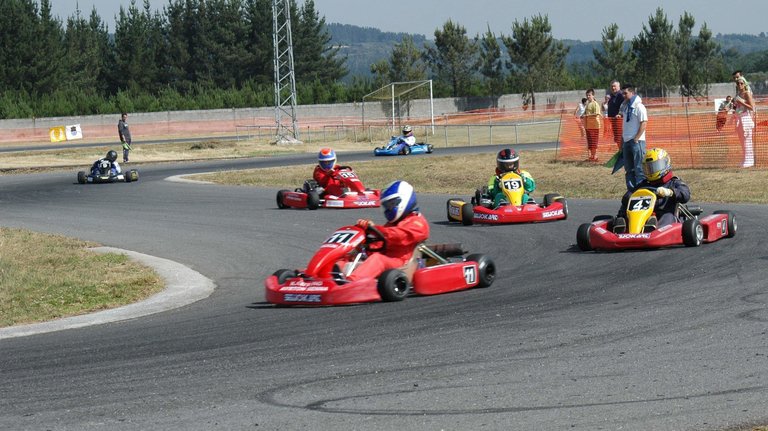 Foto de arquivo do Campionato Galego de Karting celebrado en Outeiro de Rei. AEP
