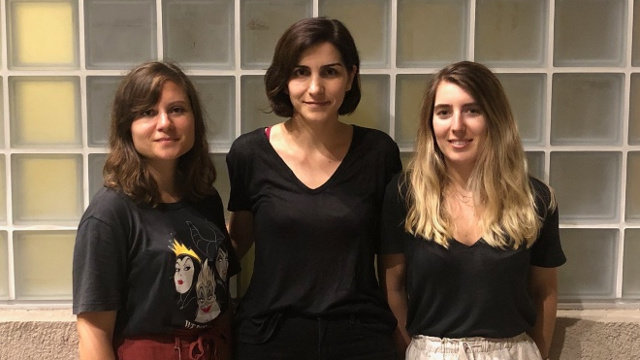 As investigadoras galegas Eva Rial, Patricia Seoane e Laura Liñares. USC