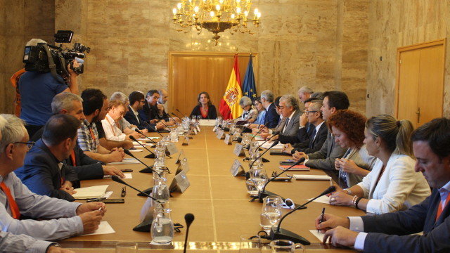 Reunión celebrada en Madrid para abordar el futuro de la central de As Pontes. EP