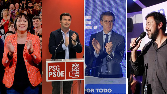 Candidatos galegos que realizaron acto de peche de campaña