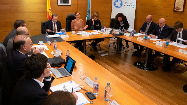 Carmen Pomar preside a reunión do Consello Galego de Universidades. XOÁN CRESPO