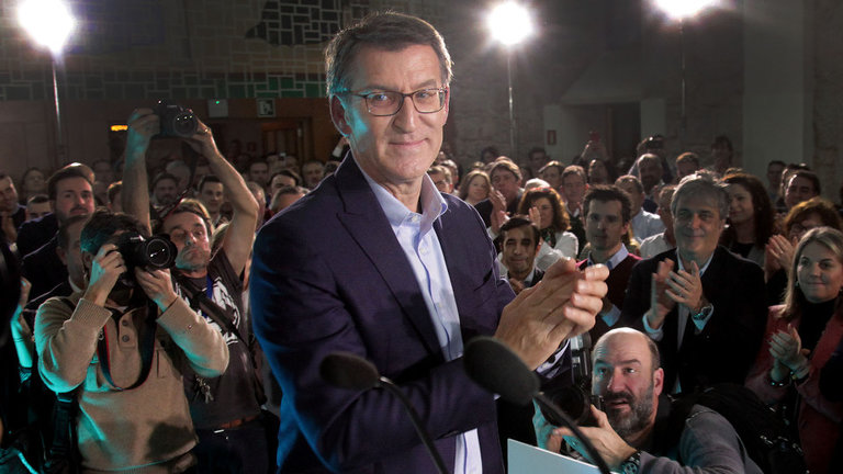 Alberto Núñez Feijóo, preside la Junta Directiva del PP gallego