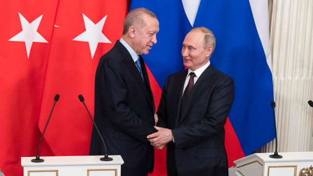 Erdogan y Putin, este jueves en Moscú. EFE