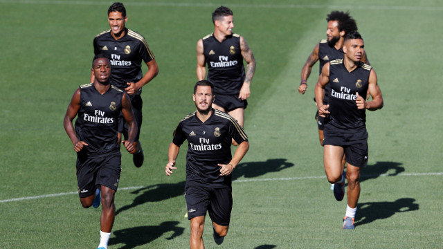 Un entrenamiento del Real Madrid en Valdebebas. ARCHIVO