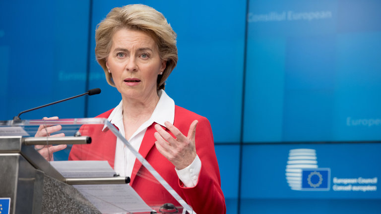 La presidenta de la Comisión Europea, Ursula von der Leyen. EFE.JPG