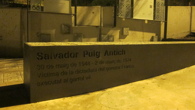 Monumento en honor a Puig Antich.EUROPA PRESS