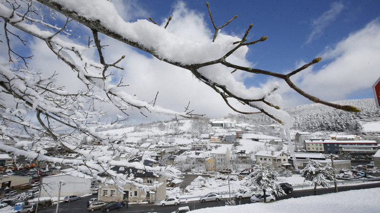 Nieve en Pedrafita. SEBAS SENANDE