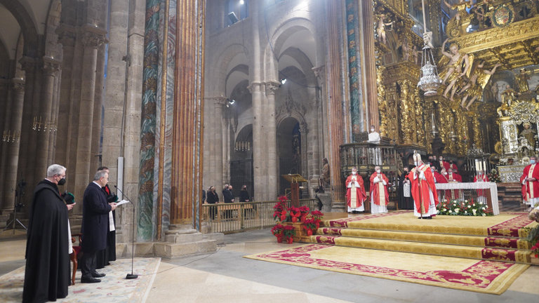 Ceremonia de la Traslación del Apóstol en la Catedral de Santiago del año 2021. CATEDRAL DE SANTIAGO