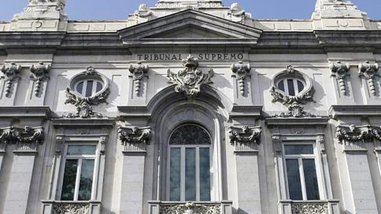 Fachada de la sede del Tribunal Supremo, en Madrid