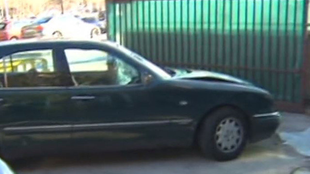 El coche que atropelló a la menor en Madrid. TVE