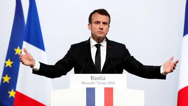 Emmanuel Macron. BENOIT TESSIER