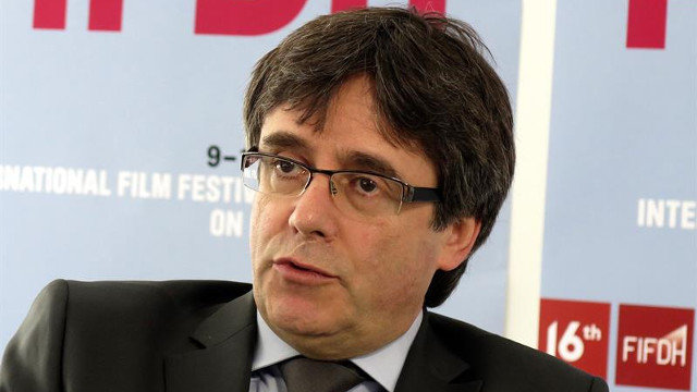 Carles Puigdemont, en Ginebra. CÉLINE AEMISEGGER (EFE)