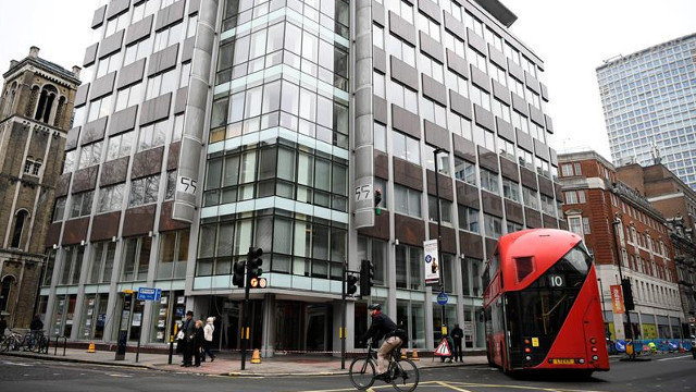 Sede principal de la consultora británica Cambridge Analytica en Londres. NEIL HALL (EFE)