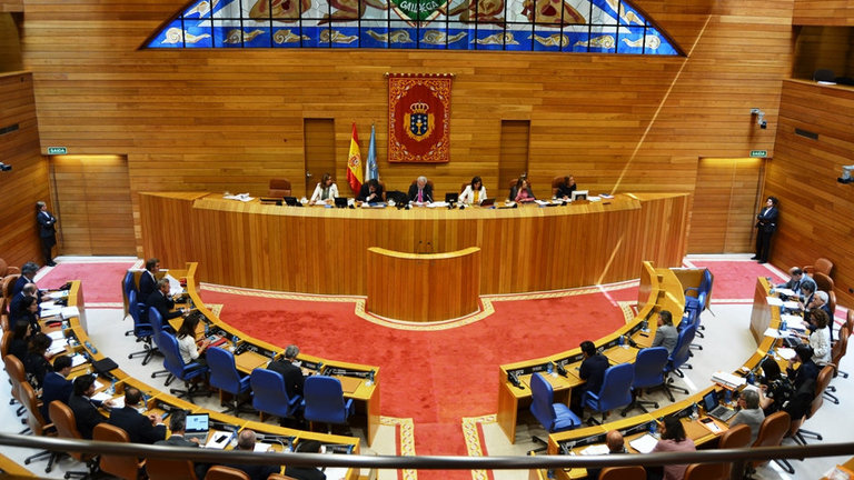 Hemiciclo del Parlamento gallego. EP