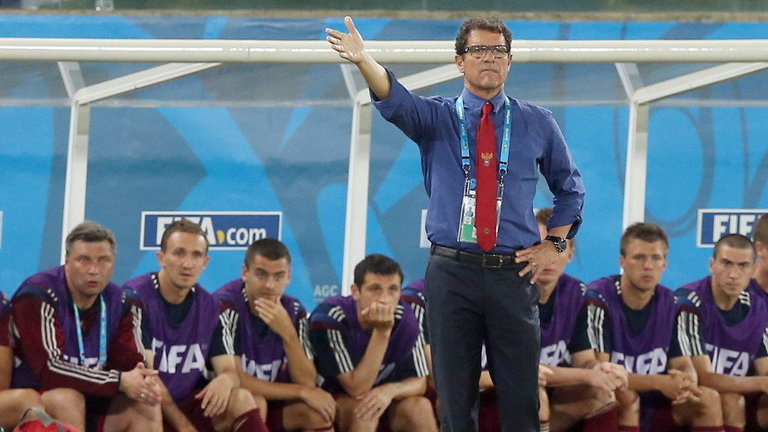 Fabio Capello, durante un partido del Mundial 2014, cuando entrenaba a Rusia. EFE