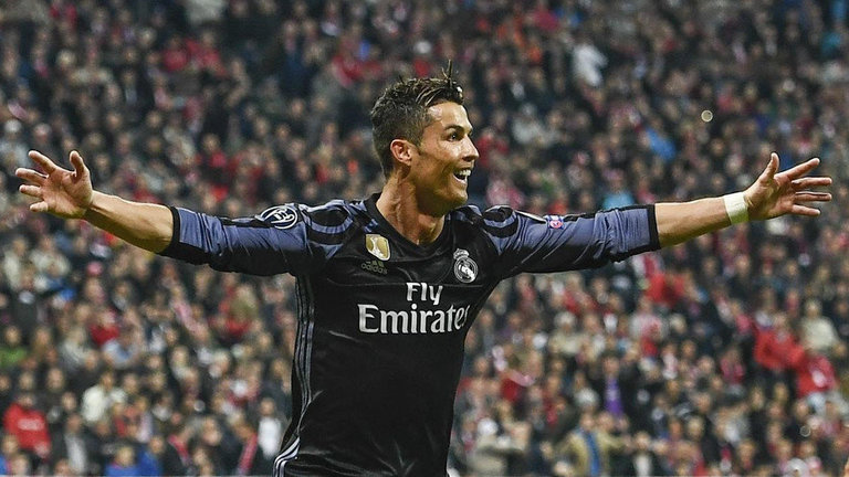 Cristiano Ronaldo, celebrando uno de sus goles. AEP