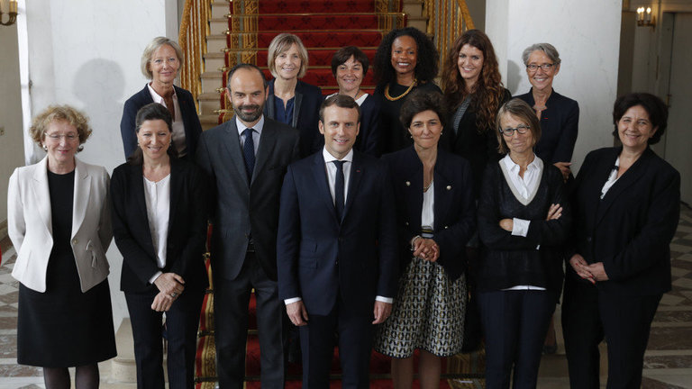 El primer consejo de ministros del Gobierno de Macron, hace más de un año. EFE