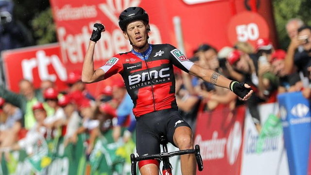 El italiano Alessandro De Marchi se impone vencedor en la undécima etapa de la Vuelta Ciclista a España. MANUEL BRUQUE
