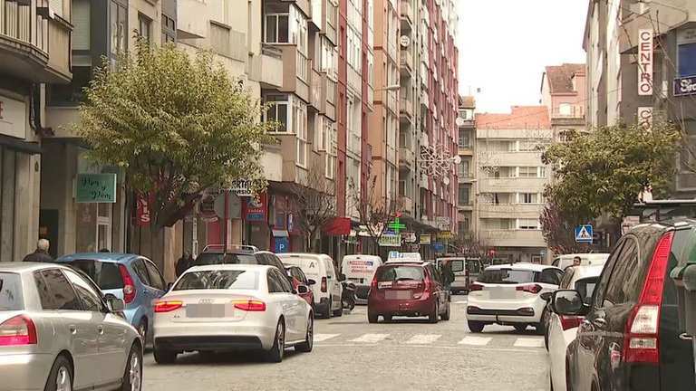 Calle Doutor Fléming, de Ourense, donde se produjo el intento de agresión. TVG