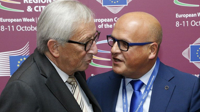 Juncker e Baltar. DEPUTACIÓN DE OURENSE