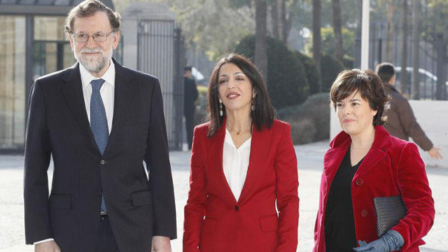Rajoy, Bosquet y Sáenz de Santamaría. JOSÉ MANUEL VIDAL