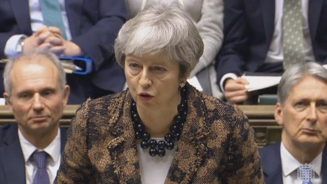 Theresa May, este lunes en el Parlamento en Londres. PARLIAMENTARY RECORDING UNIT HAN / EFE