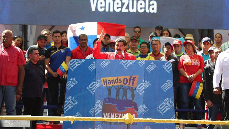 Nicolás Maduro habla ante los venezolanos. RAÚL MARTÍNEZ, EFE