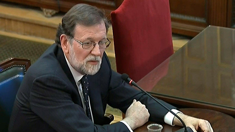 Mariano Rajoy, en el Tribunal Supremo. EFE