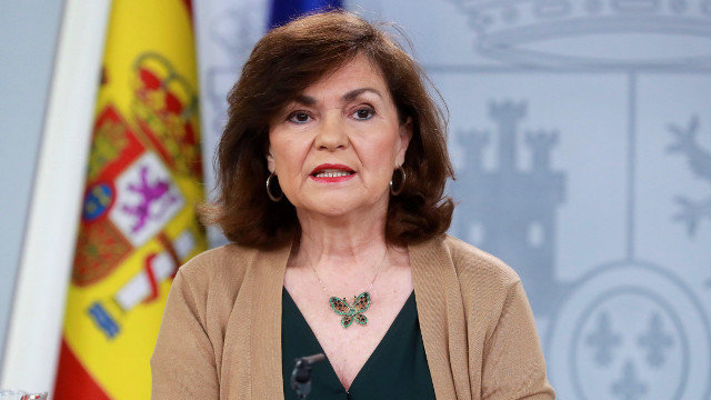 A vicepresidenta do Goberno, Carmen Calvo. EFE
