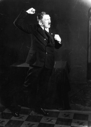 Hitler rehearsing his public speeches in front of the mirror 6