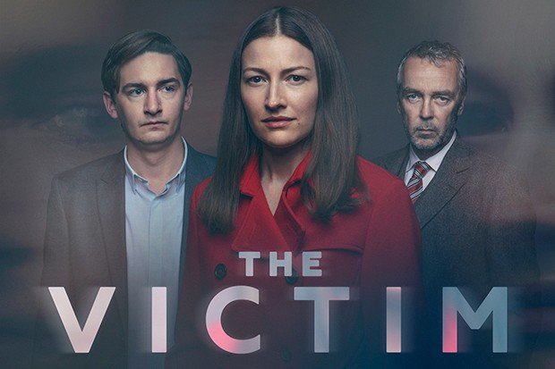 WARNING: Embargoed for publication until 00:00:01 on 13/03/2019 - Programme Name: The Victim - TX: n/a - Episode: The Victim Iconic (No. n/a) - Picture Shows:  Craig Myers (JAMES HARKNESS), Anna Dean (KELLY MACDONALD), D.I. Steven Grover (JOHN HANNAH) - (C) STV - Photographer: Mark Mainz & Digital Artwork:Matthew Burlem