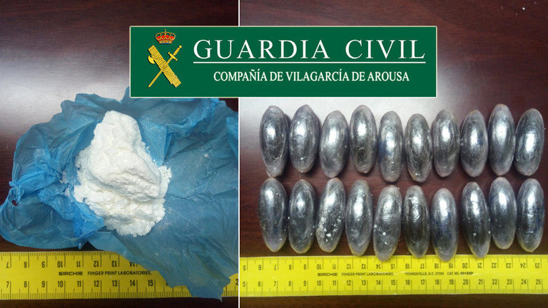 Material incautado por la Guardia Civil. GUARDIA CIVIL PONTEVEDRA