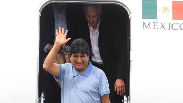 Evo Morales, a su llegada a México.MARIO GUZMÁN (Efe)