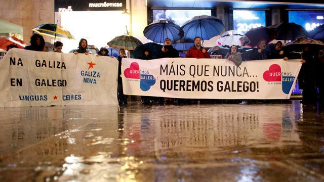 Manifestación na Coruña.CABALAR (Efe)