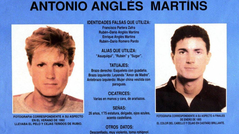Cartel de procura de Antonio Anglés. EP