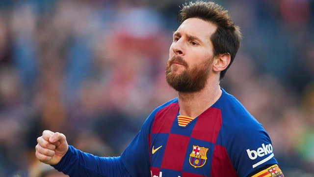 Lioinel Messi celebra uno de sus goles. ALEJANDRO GARCÍA (Efe)