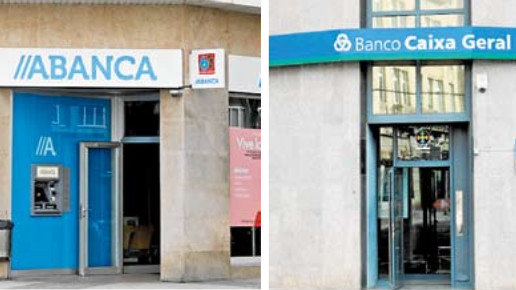 Sucursales de Abanca y Banco Caixa Geral. Luis Polo. AGN