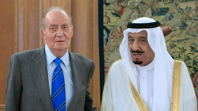 Fotografía de 2012 del rey Juan Carlos y el príncipe Salman Bin Abdulaziz Al-Saud. AEP