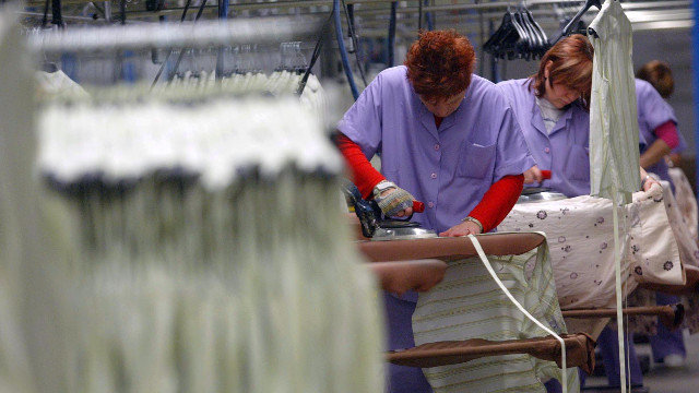 Traballadoras do sector téxtil galego. EP