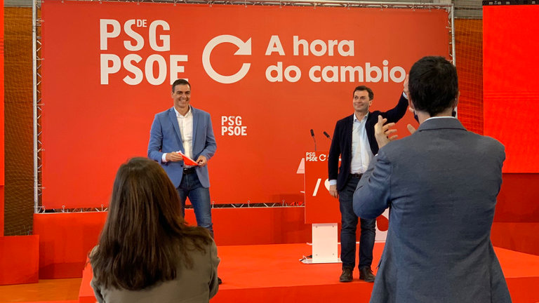 Pedro Sánchez e Gonzalo Caballero. PSOE