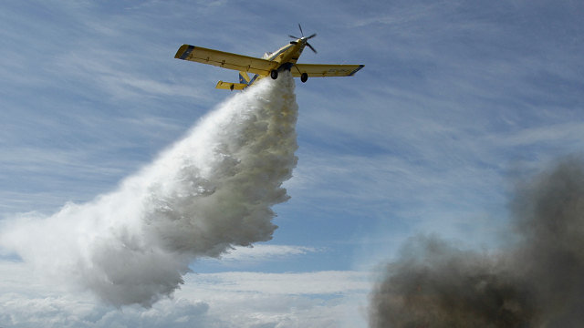 Un avión antiincendios, en servicio. AEP