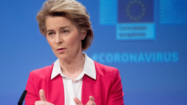 La presidenta de la comisión europea Ursula von der Leyen. ARCHIVO
