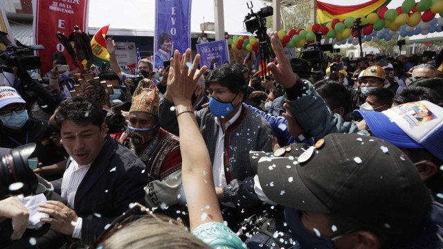 Evo Morales, en La Paz. EFE