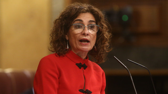 A ministra de Hacienda, María Jesús Montero, durante a súa intervención no pleno de Debate de totalidade do Proxecto de Lei de Orzamentos Xerais do Estado. EUROPA PRESS