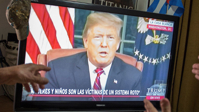 Donald Trump, nunha televisión.AEP