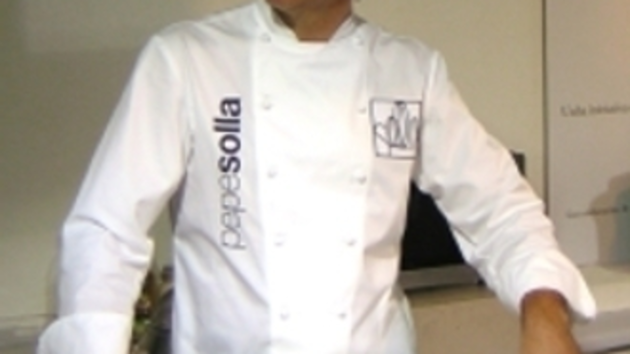 Pepe Solla en un taller de cocina sobre Lamprea (Foto: Galicia Gastronómica)