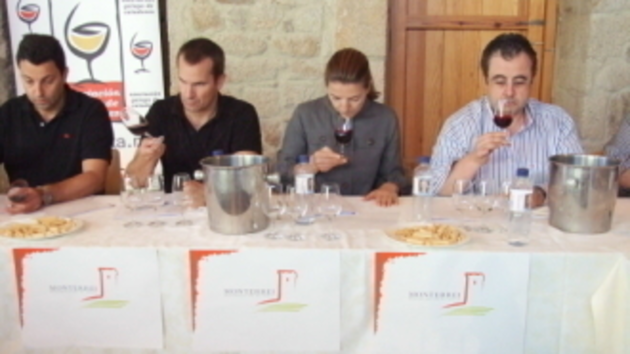 Imagen de archivo de una cata de la D.O. Monterrei (Galicia Gastronómica)