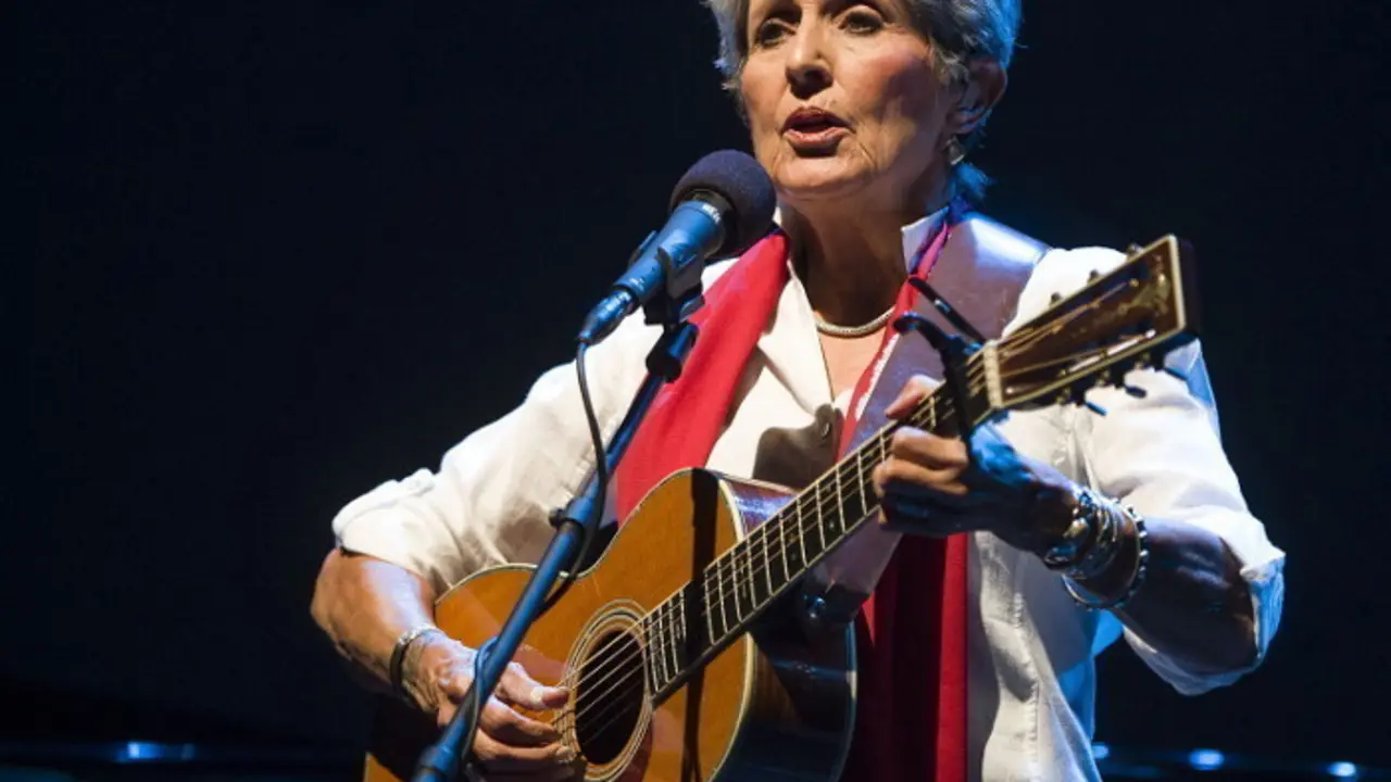 Joan Baez en concierto.